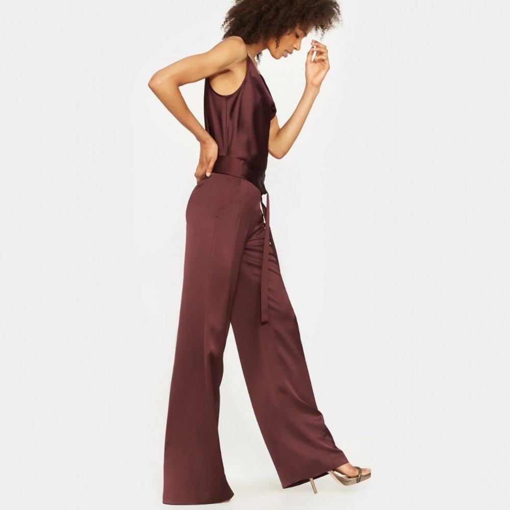 HALSTON HERITAGE Satin Pants